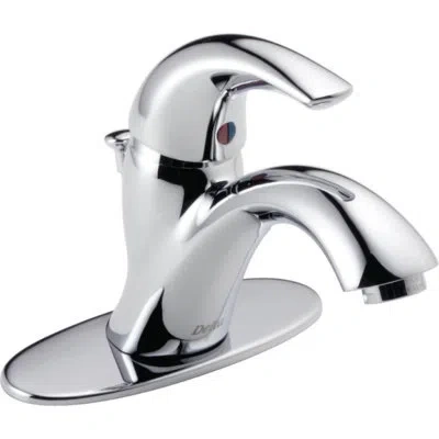 Delta Classic Single Hole Bathroom Faucet With Drain Assembly, Single Handle Bathroom Sink Faucet In Chrome