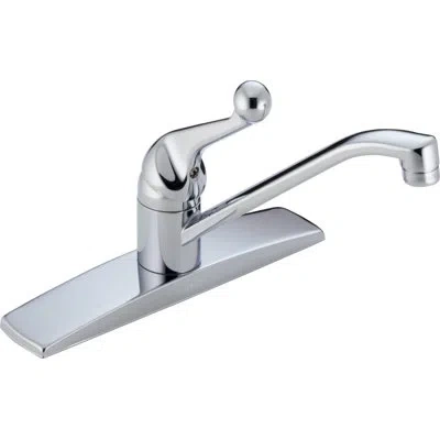 Delta Classic Single-handle Kitchen Sink Faucet, 3-hole Kitchen Faucet In Chrome