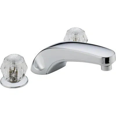 Delta Classic Trim Double Handle Deck Mounted Roman Tub Faucet In Chrome
