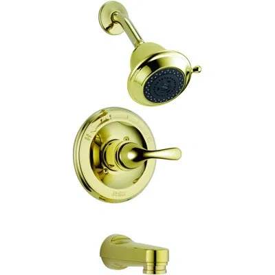 Delta Classic Trim Tub And Shower Faucet With Monitor In Gold;brass