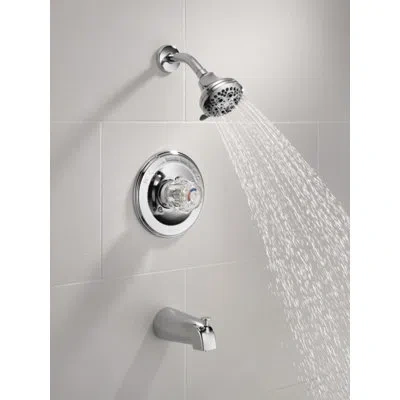 Delta Classic Tub And Shower Faucet With Monitor In Chrome