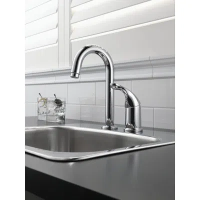 Delta Core 100/300/400 Series Bar Faucet With Diamond Seal Technology In Chrome