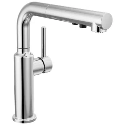 Delta Daneri Pull-out Sprayer Kitchen Faucet, Single Handle Kitchen Sink Faucet In Chrome