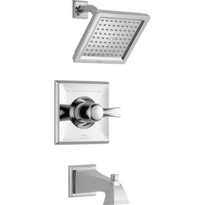Delta Dryden 14 Series Single-function Tub Shower Faucet Set, Shower Valve Trim Kit In Chrome
