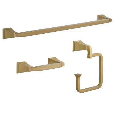 Delta Dryden 3 Piece Bathroom Hardware Set In Champagne Bronze