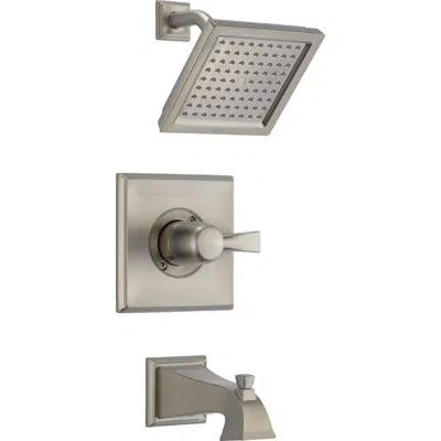 Delta Dryden Pressure-balanced Tub And Shower Faucet With Monitor In Stainless Steel