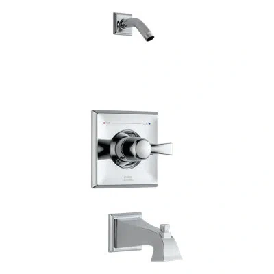Delta Dryden Thermostatic Tub And Shower Faucet In Chrome
