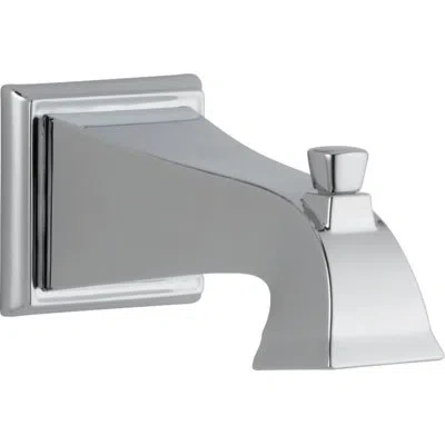 Delta Dryden Wall Mounted Tub Spout Trim With Diverter In Chrome