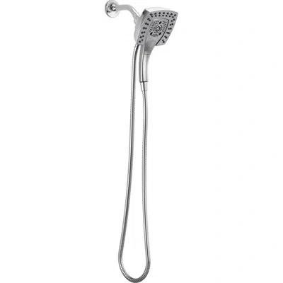 Delta Dual Shower Head With H2okinetic Technology In Lumicoat Chrome
