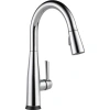 Delta Essa Pull Down Single Handle Kitchen Faucet With Magnatite Docking And Touch2o Technology In Chrome