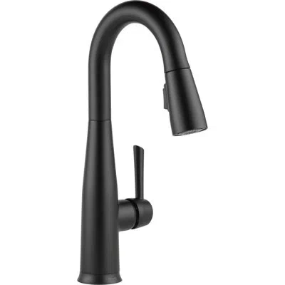 Delta Essa Pull Down Sprayer Touch Bar Faucet, Single Handle Touch Prep Sink Faucet In Matte Black