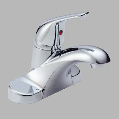 Delta Foundations Centerset Bathroom Faucet With Drain Assembly, Single Handle Bathroom Sink Faucet In Chrome