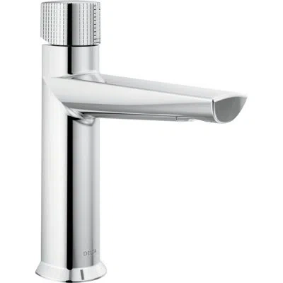 Delta Galeon Single Hole Bathroom Faucet With Drain Assembly In Lumicoat Chrome