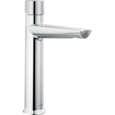 Delta Galeon Single Hole Bathroom Faucet With Drain Assembly In Lumicoat Chrome
