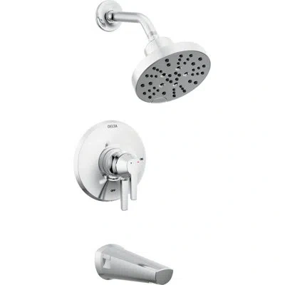 Delta Galeon Tub And Shower Faucet In Lumicoat Chrome