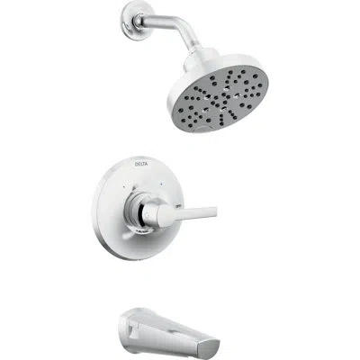Delta Galeon Tub And Shower Faucet In Lumicoat Chrome
