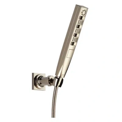 Delta H2okinetic 3-spray Wall Mount Hand Shower, Handheld Shower Head 1.75 Gpm In Polished Nickel