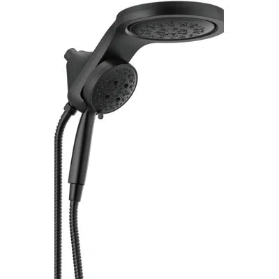 Delta Hydrachoice Hydrorain 5 Spray Dual Shower Head And Handheld Shower With H2okinetic 1.75 Gpm In Matte Black