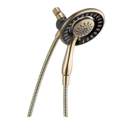 Delta In2ition 2-in-1 Dual Hand Held Shower Head, 4-spray Detachable Shower Head 1.75 Gpm In Brilliance Champagne Bronze
