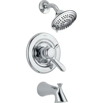 Delta Lahara 17 Series Dual-function Tub Shower Faucet Set, Shower Valve Trim Kit In Chrome