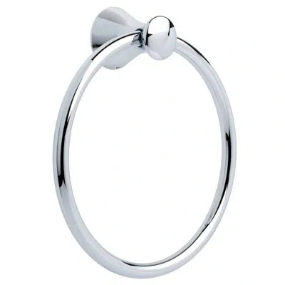 Delta Lahara Wall Mount Round Closed Towel Ring Bath Hardware Accessory In Chrome