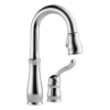 Delta Leland Pull Down Bar Faucet With Accessories In Chrome