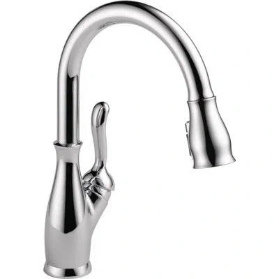 Delta Leland Pull Down Sprayer Kitchen Sink Faucet, Single Handle Kitchen Faucet In Chrome