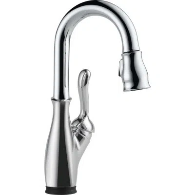 Delta Leland Pull Down Touch Bar Faucet With Handles In Chrome