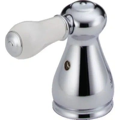 Delta Leland Small Porcelain Handle Kit Bathroom Faucet In Chrome
