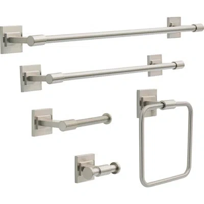 Delta Mclaren Wall Mount Single Post Toilet Paper Holder Bath Hardware Accessory In Spotshield Brushed Nickel