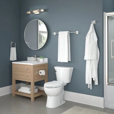 Delta Mclaren Wall Mount Towel Bar Bath Hardware Accessory In Spotshield Brushed Nickel