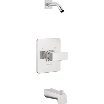 Delta Modern Monitor 14 Series Tub & Shower Trim -less Head In Chrome