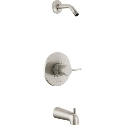 Delta Modern Monitor 14 Series Tub & Shower Trim -less Head In Stainless
