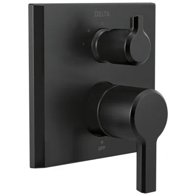 Delta Monitor 14 Series Valve Trim With 3-setting Integrated Diverter In Matte Black