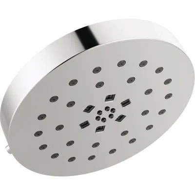 Delta Multi Function Adjustable Shower Head In Lumicoat Chrome