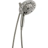 Delta Multi Function Dual Shower Head With In2ition Shower In Brushed Nickel