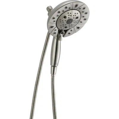 Delta Multi Function Dual Shower Head With In2ition Shower In Brushed Nickel