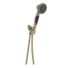 Delta Multi Function Soft Handheld Shower Head In Brilliance Champagne Bronze