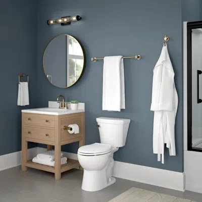 Delta Nicoli 4-piece Bath Hardware Set With 18 To 24 In. Towel Bar, Toilet Paper Holder, Towel Ring, Towel In White