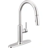 Delta Nicoli Pull Down Sprayer Kitchen Sink Faucet, Single Handle Kitchen Faucet In Chrome