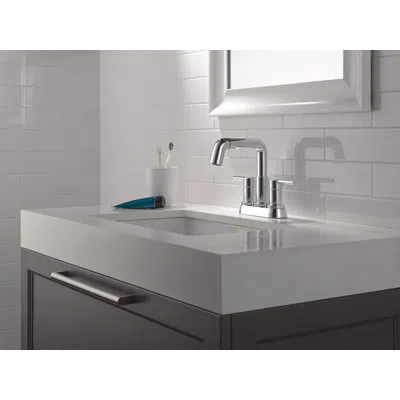 Delta Nicoli Pull-down Centerset Bathroom Faucet, Pull Out Sprayer Bathroom Sink Faucet In Chrome