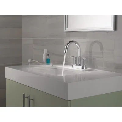 Delta Nicoli Pull-down Centerset Bathroom Faucet, Pull Out Sprayer Bathroom Sink Faucet In Chrome