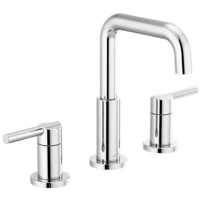 Delta Nicoli Widespread Bathroom Faucet 3 Hole, 2-handle Bathroom Sink Faucet In Chrome
