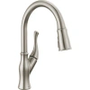 Delta Ophelia Pull Down Single Handle Kitchen Faucet In Spotshield Stainless