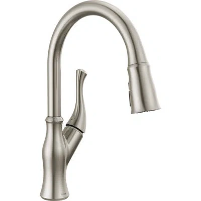 Delta Ophelia Pull Down Single Handle Kitchen Faucet In Spotshield Stainless