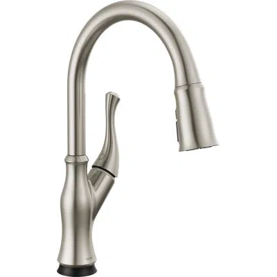 Delta Ophelia Pull Down Sprayer Touch Kitchen Sink Faucet, Touch Control Kitchen Faucet In Spotshield Stainless