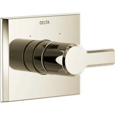 Delta Pivotal 14 Series Volume Faucet Trim With Lever Handles In Polished Nickel