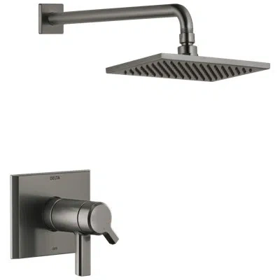 Delta Pivotal 17t Series Tempassure Dual-function Shower Faucet Set, H20kinetic Shower Handle Trim Kit In Matte Black