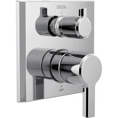 Delta Pivotal 7 X 6 Surface Mount Kit For Shower In Lumicoat Chrome