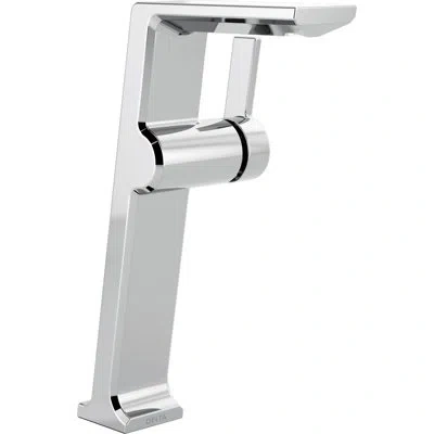 Delta Pivotal Single Hole Bathroom Faucet With Drain Assembly And Diamond™ Seal Technology In Chrome